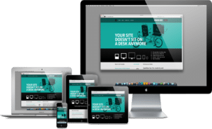 optiwave-home-page-on-laptop WordPress theme responsive design on laptop